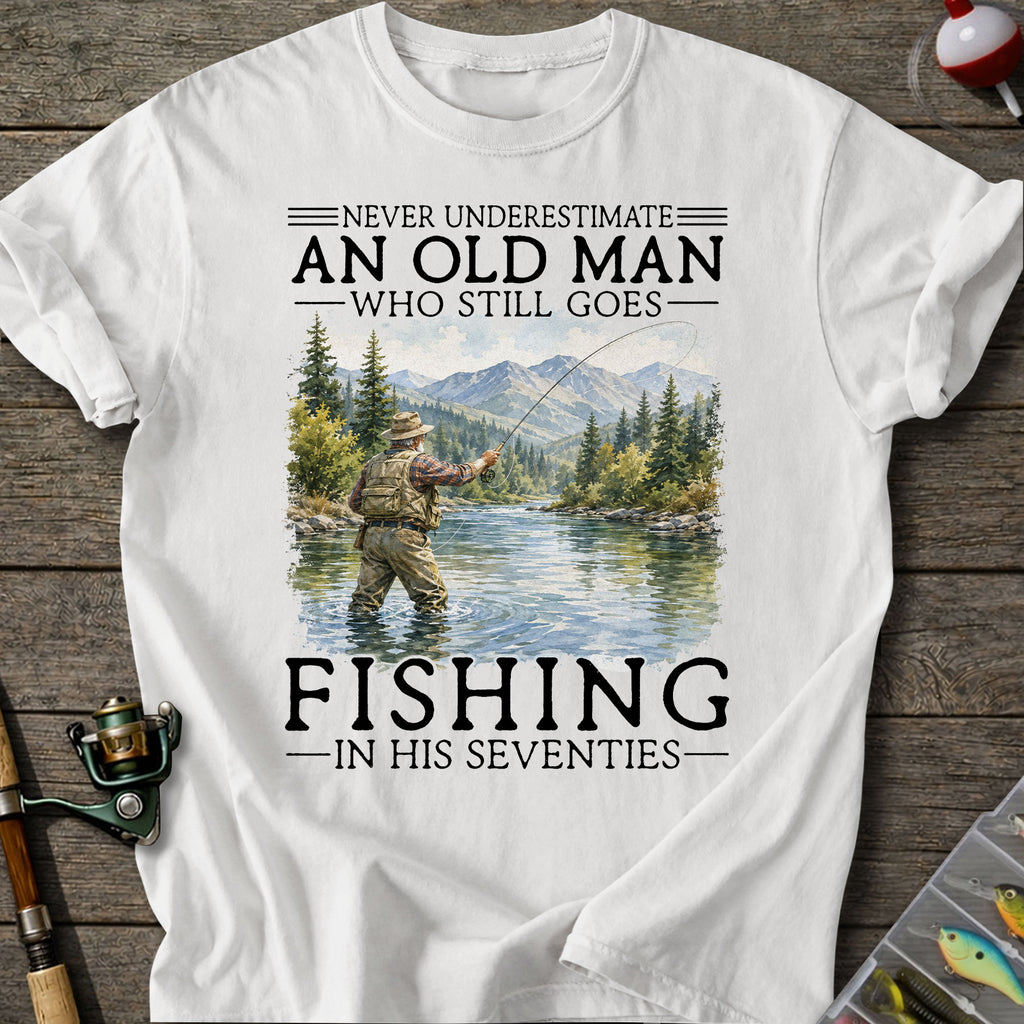 Old Man Fishing T-Shirt