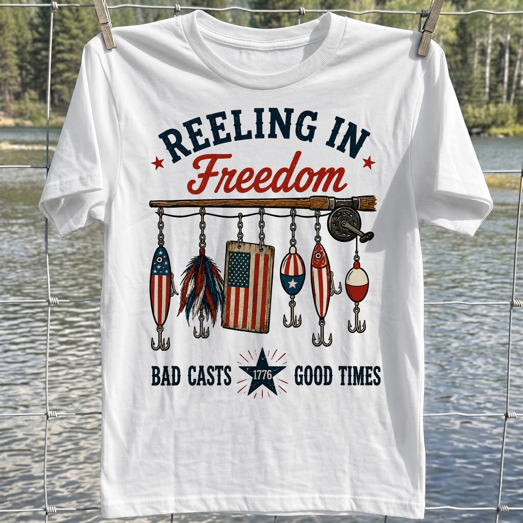 Reeling In Freedom T-shirt