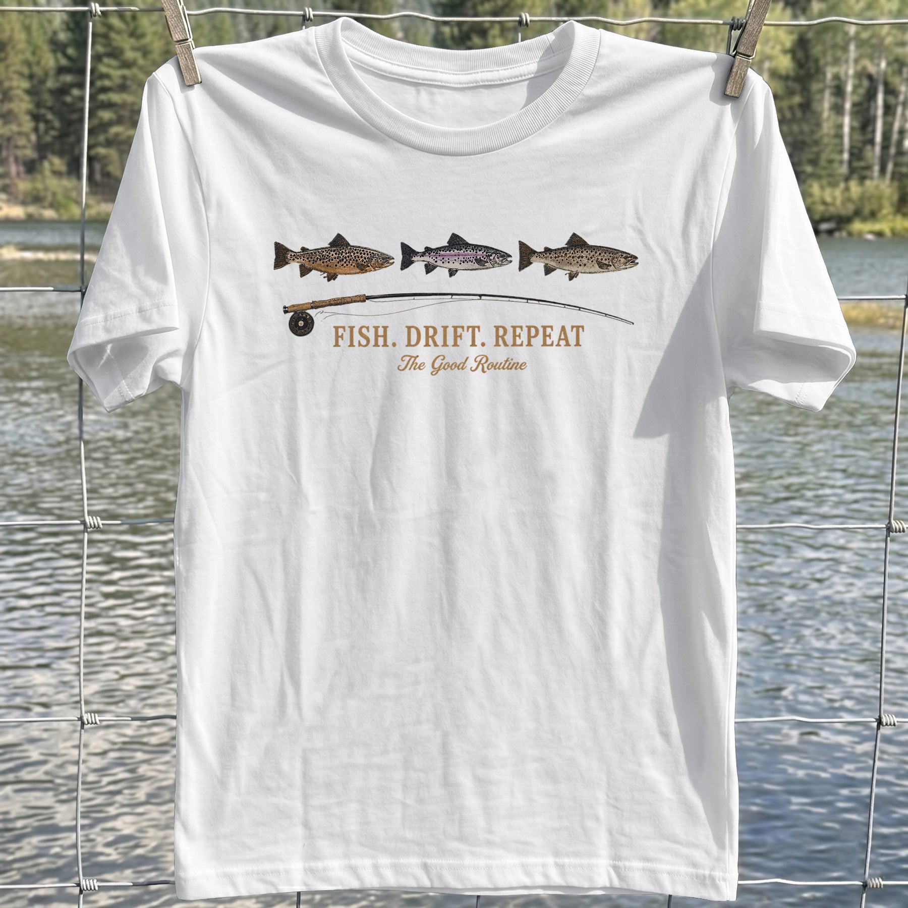 Fish Drift Repeat T-shirt