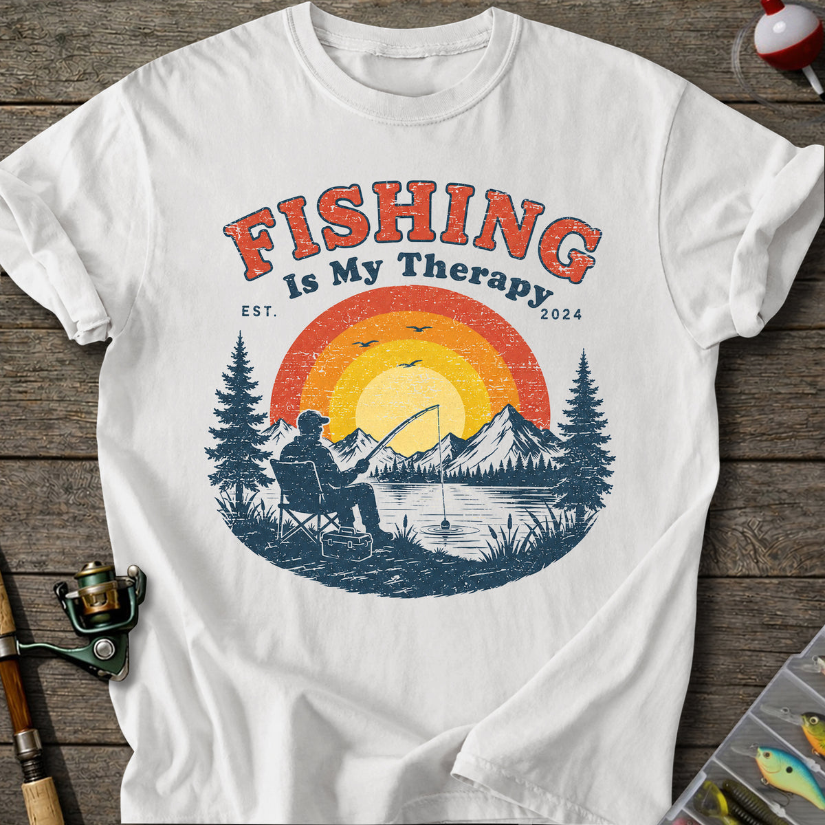 Fishing Therapy T-shirt