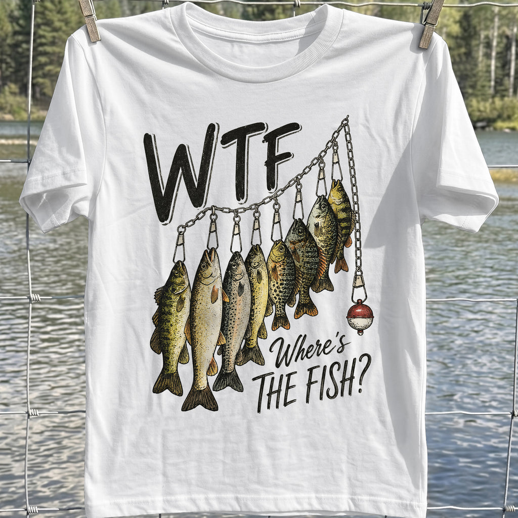 WTF Fish Chain T-Shirt