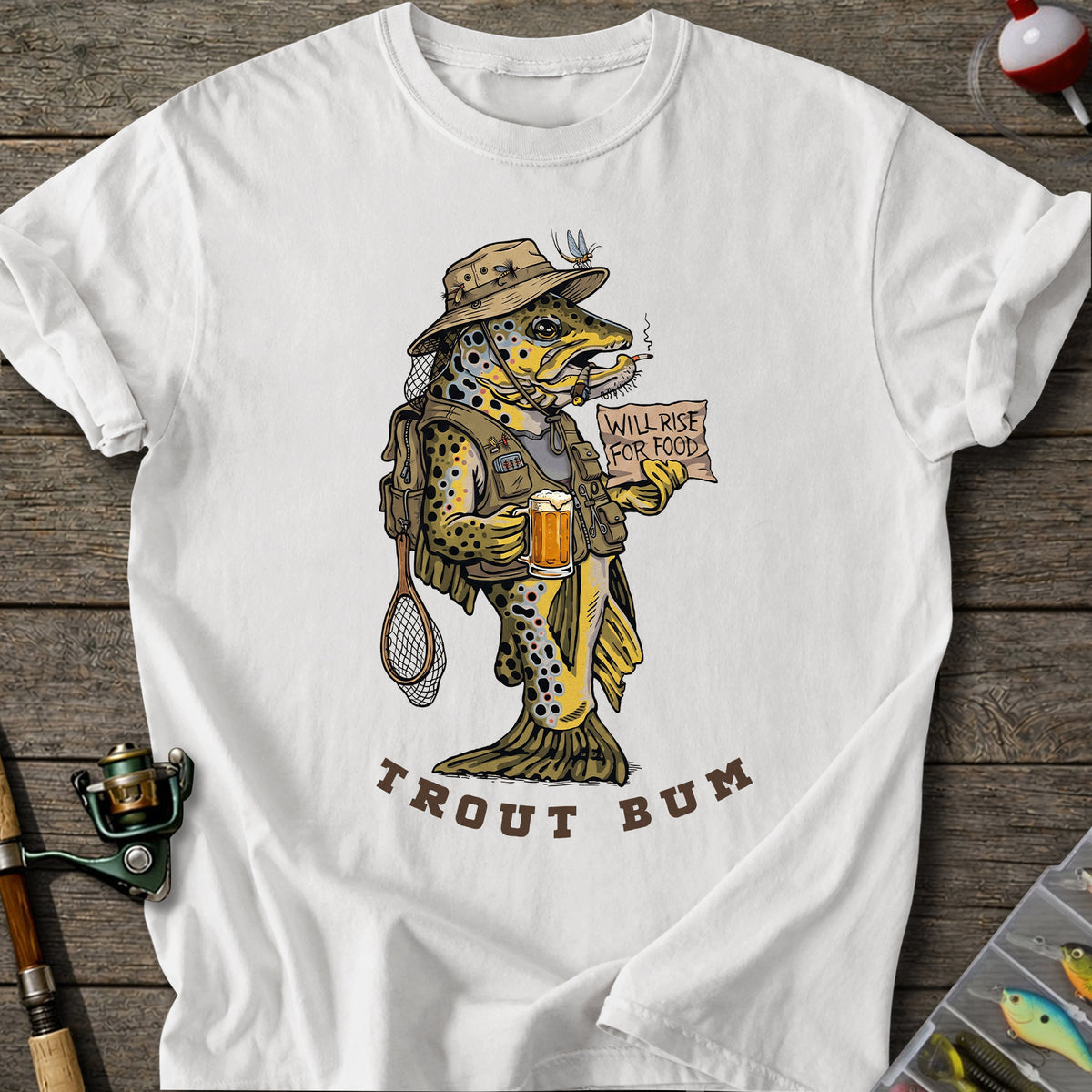Trout Bum Fishing T-Shirt