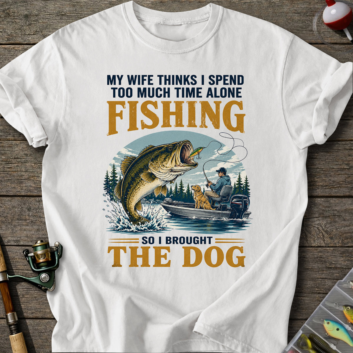 Fishing With My Dog T-Shirt