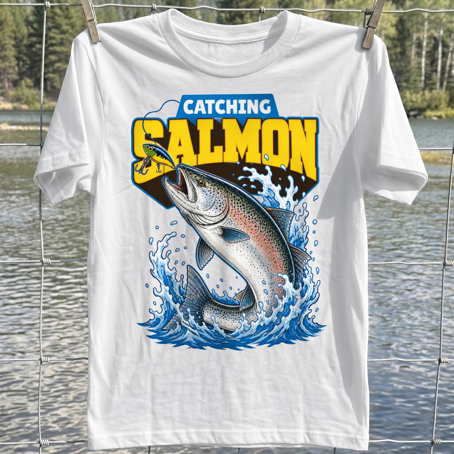 Catching Salmon T-shirt