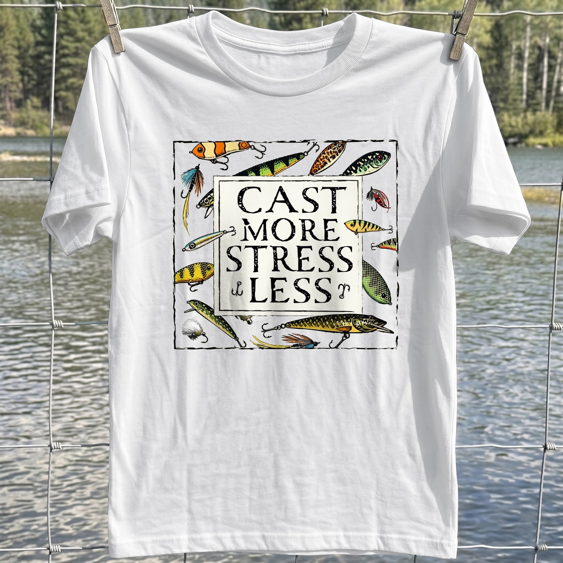 Cast More Stress Less T-Shirt