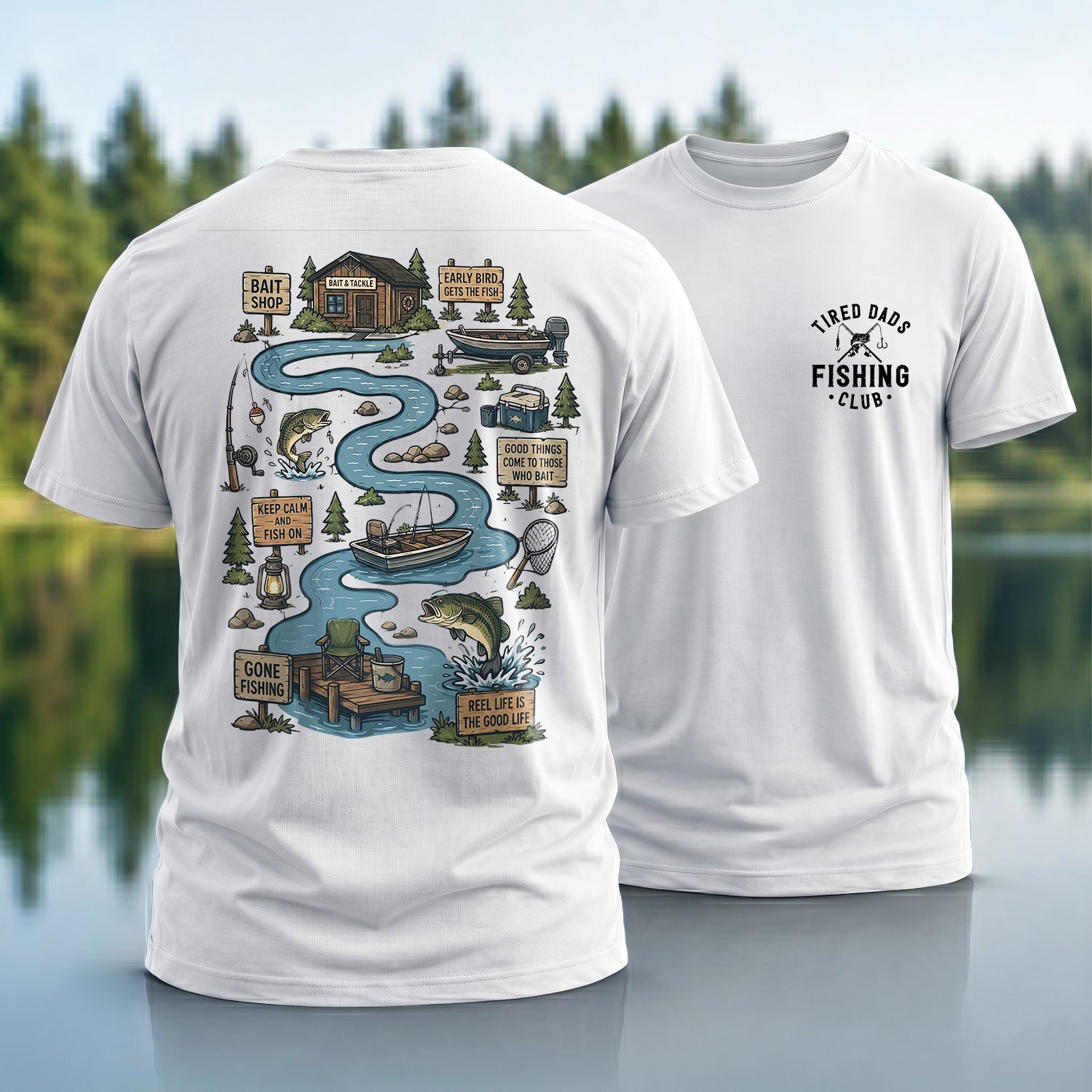 Tired Dads Fishing T-Shirt