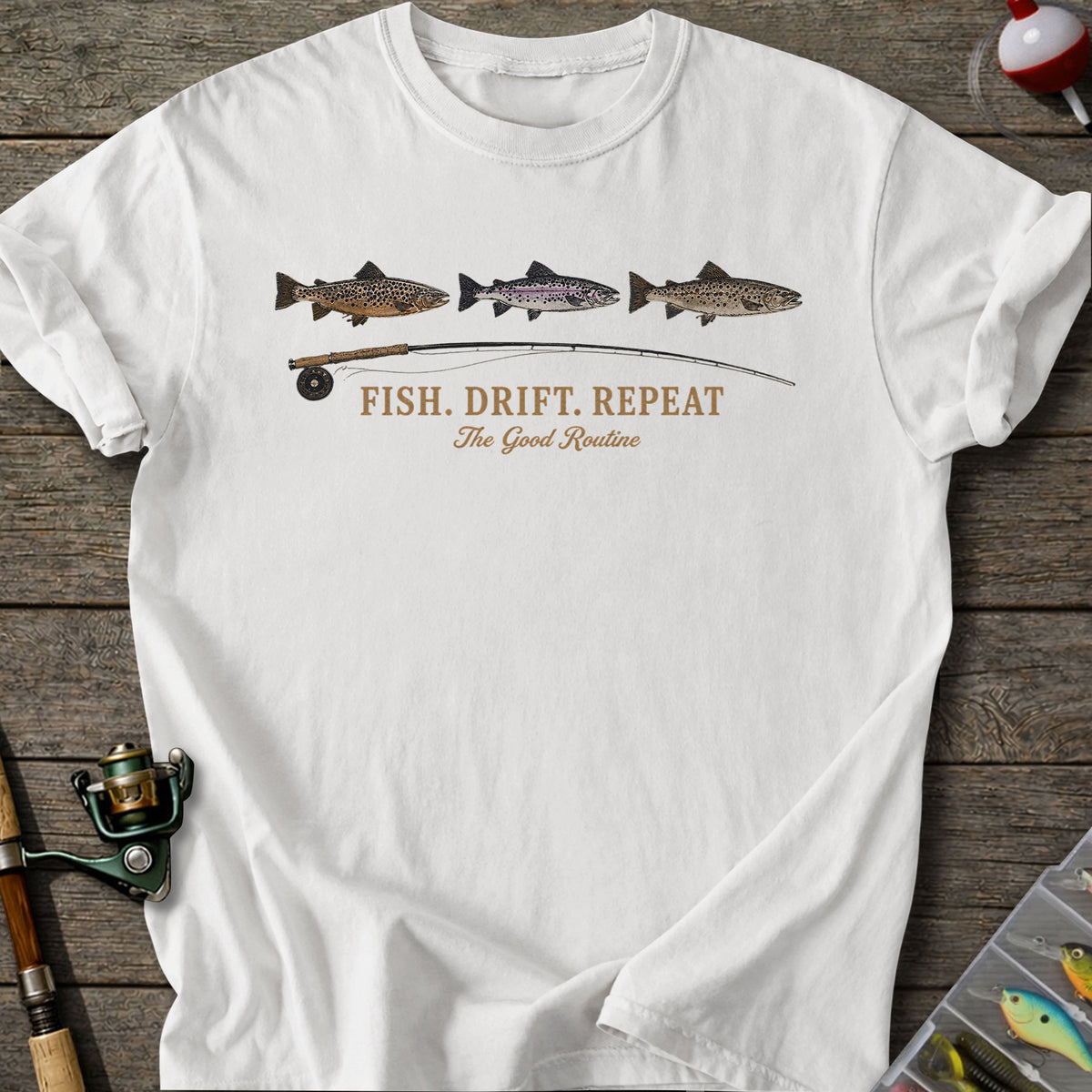 Fish Drift Repeat T-shirt