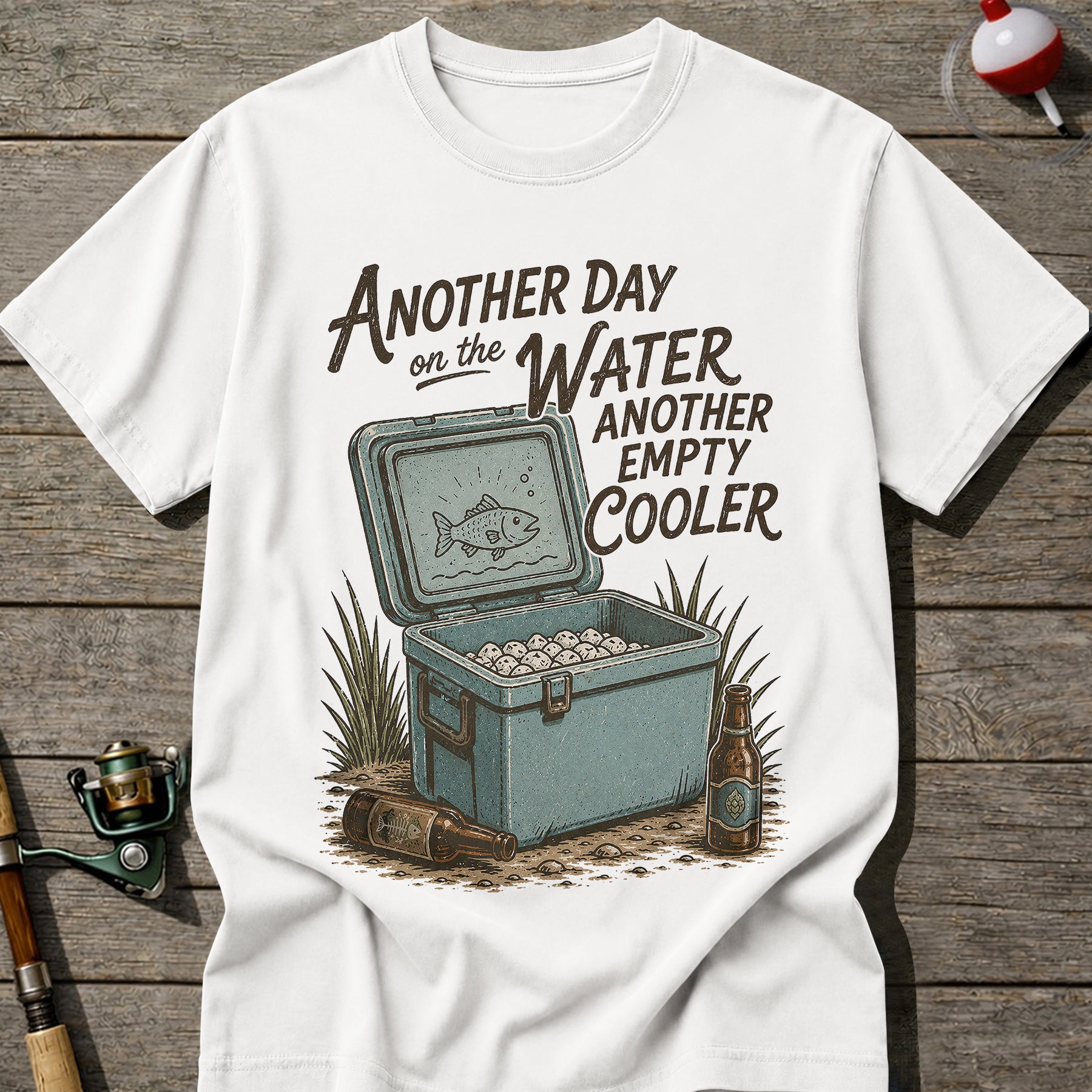 Empty Cooler Fishing T-shirt