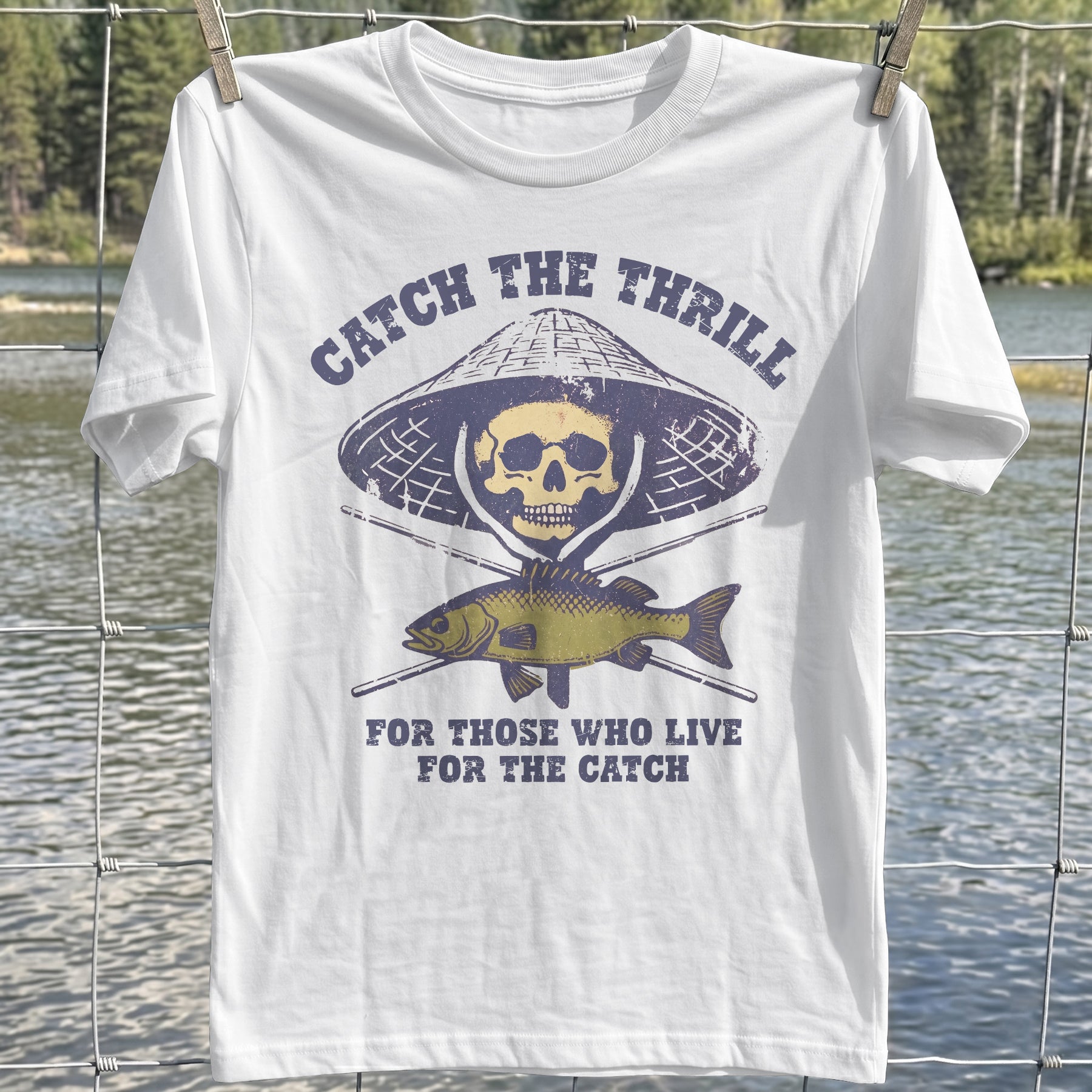 Fishing Thrill Skull T-Shirt