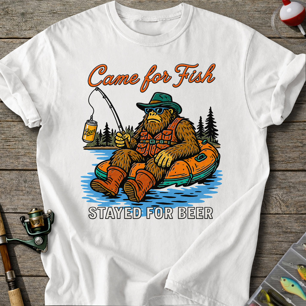 Bigfoot Beer Fishing T-shirt