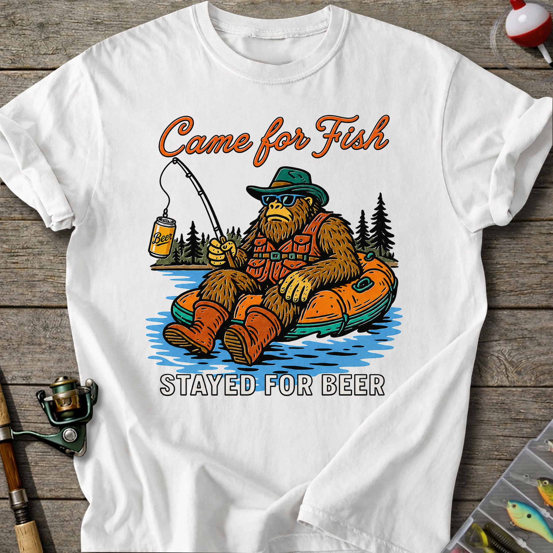 Bigfoot Beer Fishing T-shirt