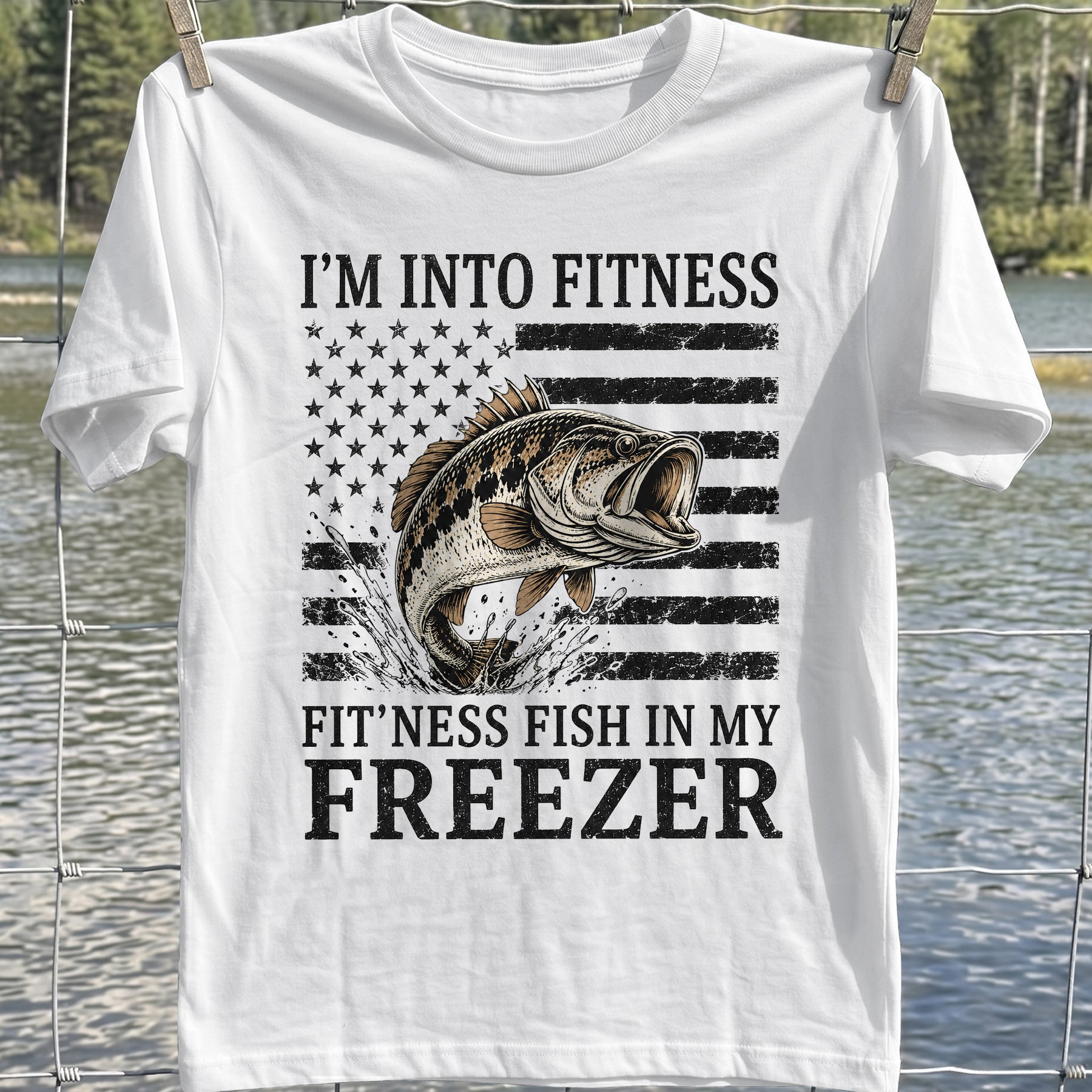 Fitness Fish Freezer T-Shirt