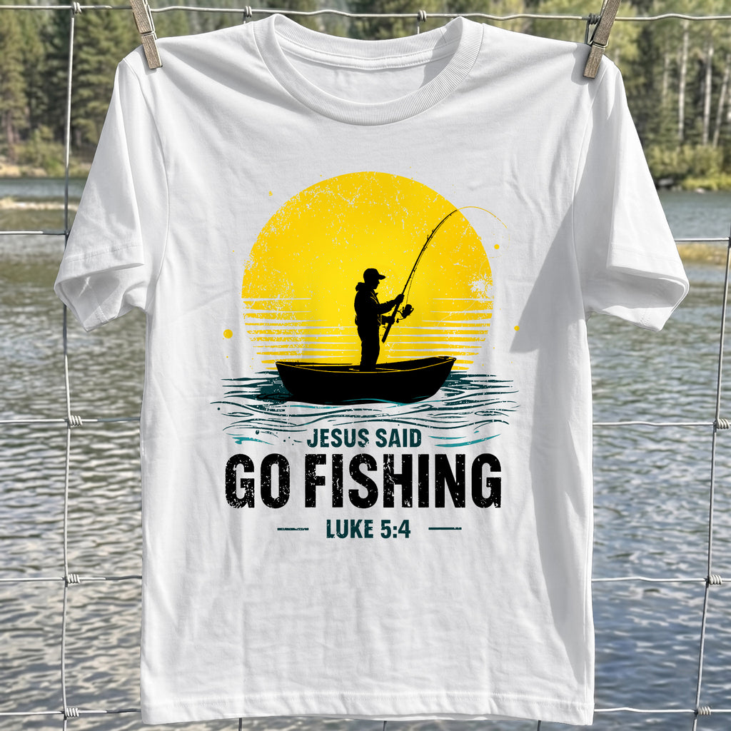 Jesus Go Fishing T-Shirt