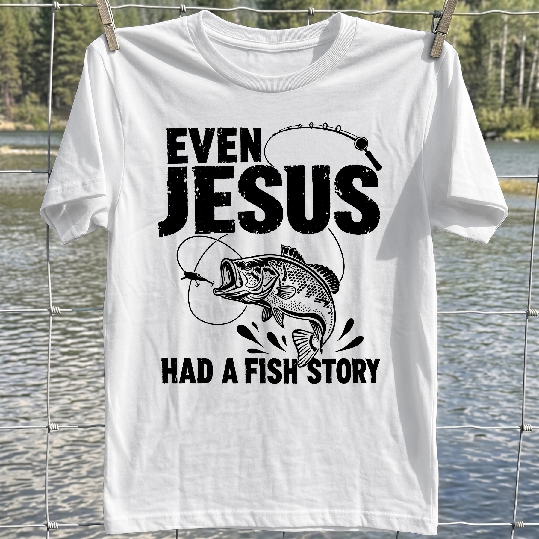 Jesus Fish Story T-shirt