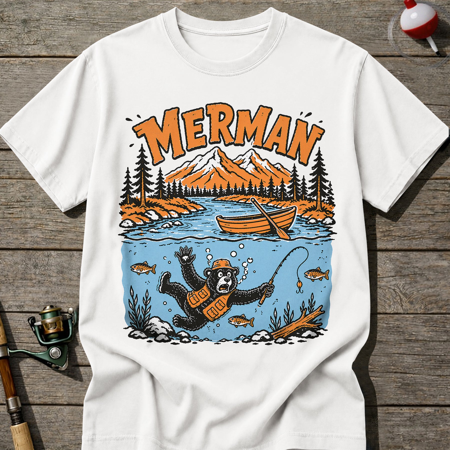 Merman Fishing T-Shirt