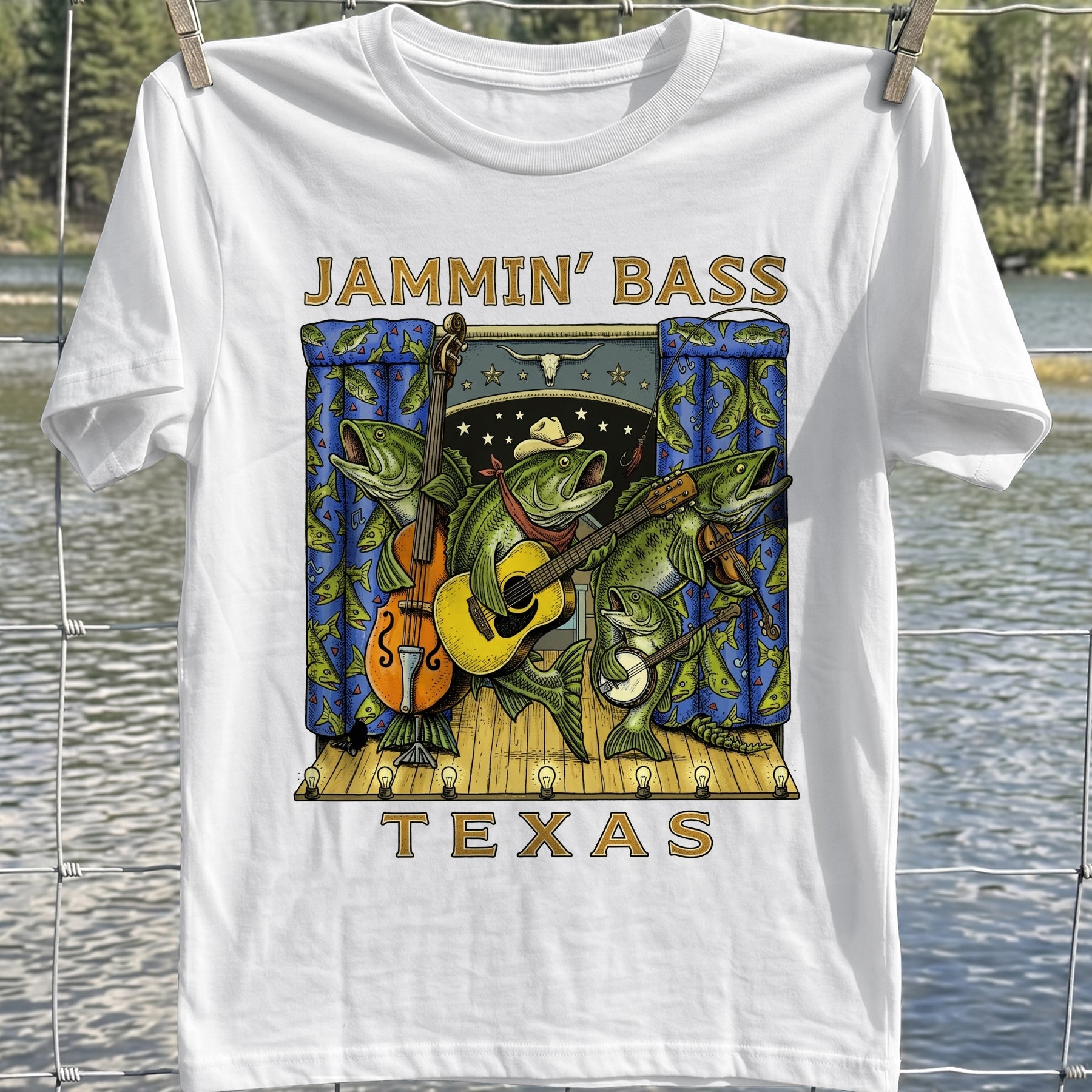 Jammin' Bass Texas T-Shirt