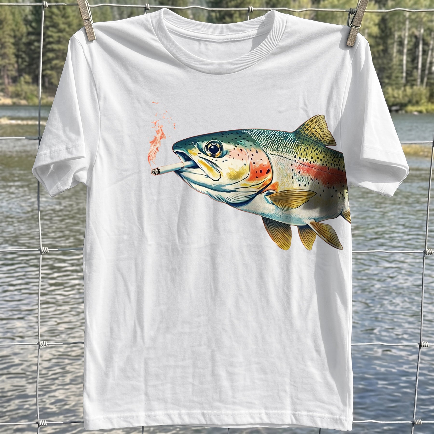 Smoking Trout T-shirt