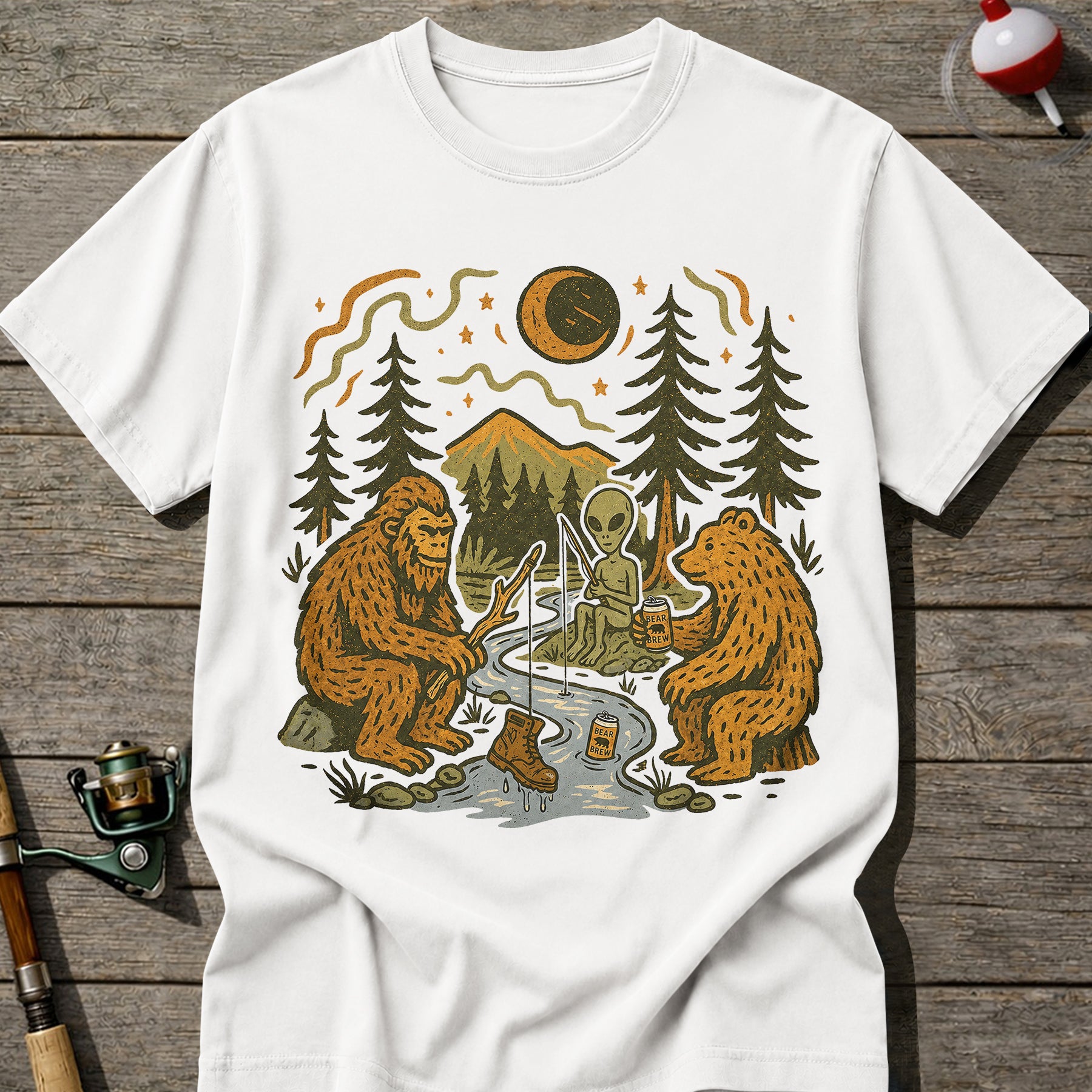 Strange Fishing Crew T-Shirt