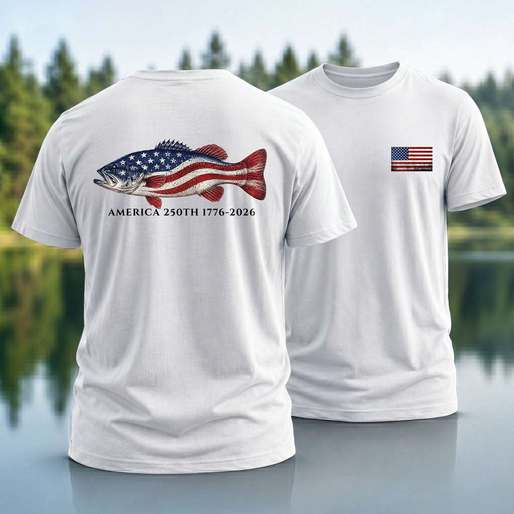 250th Bass Flag T-shirt