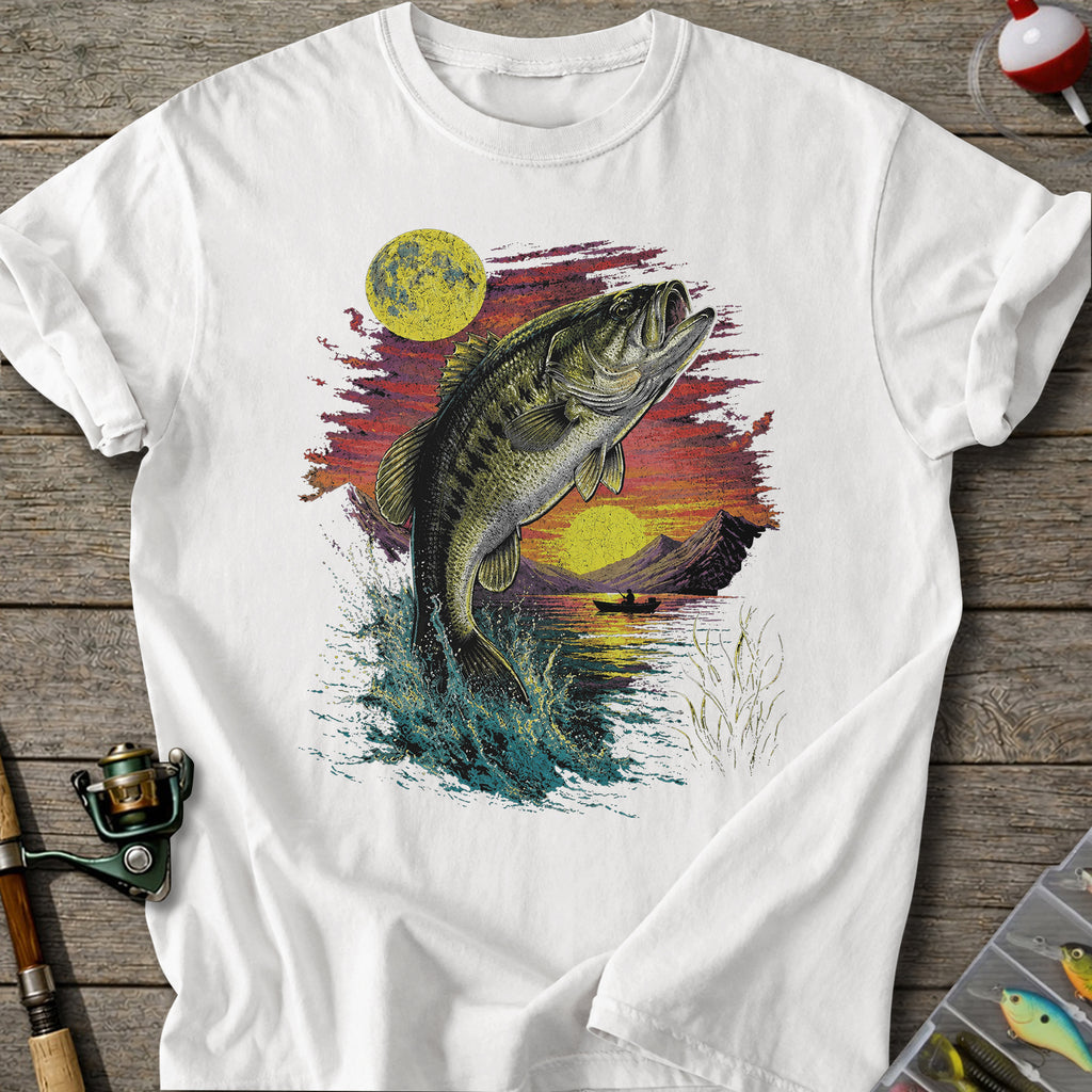 Retro Lake Bass T-Shirt