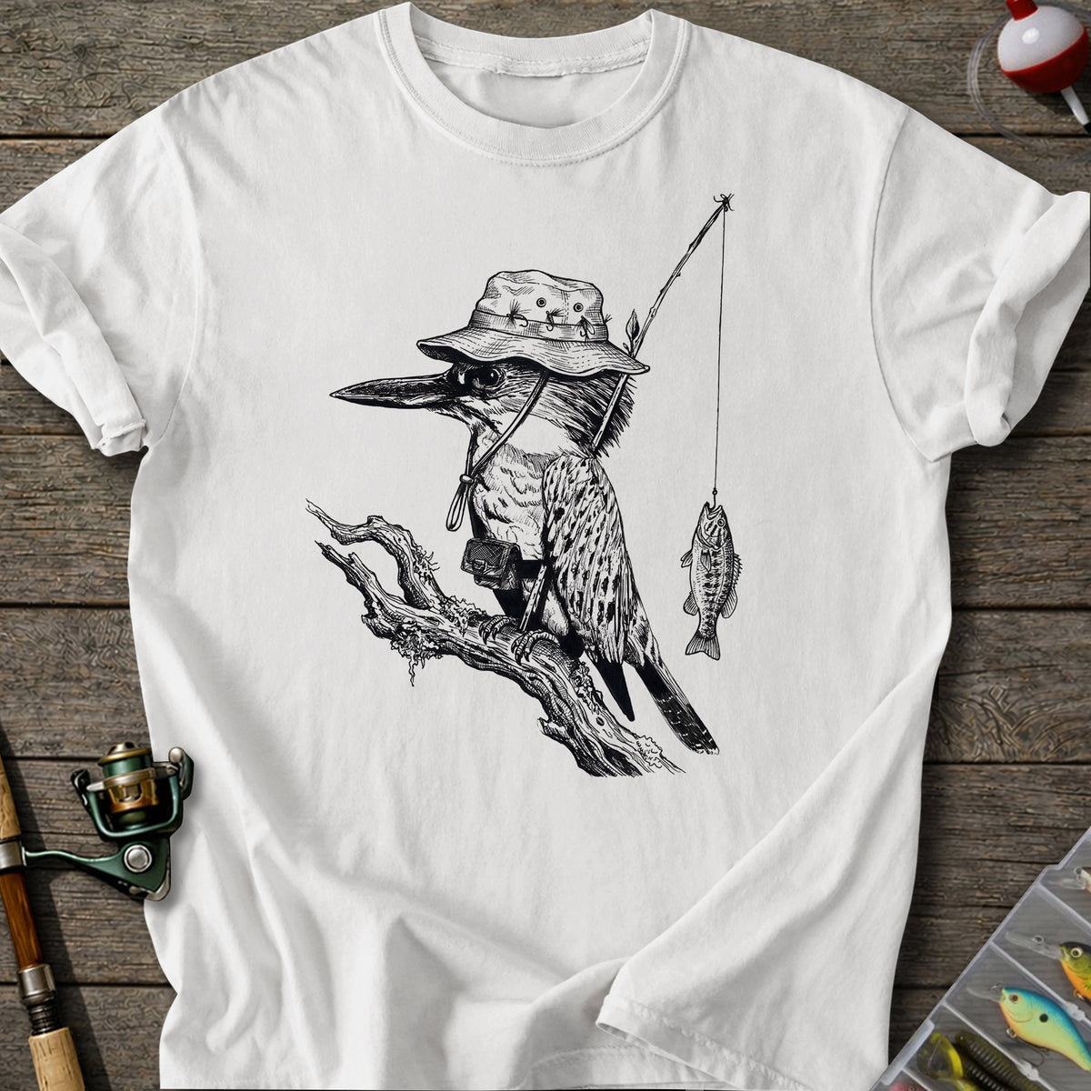 Fishing Bird T-Shirt
