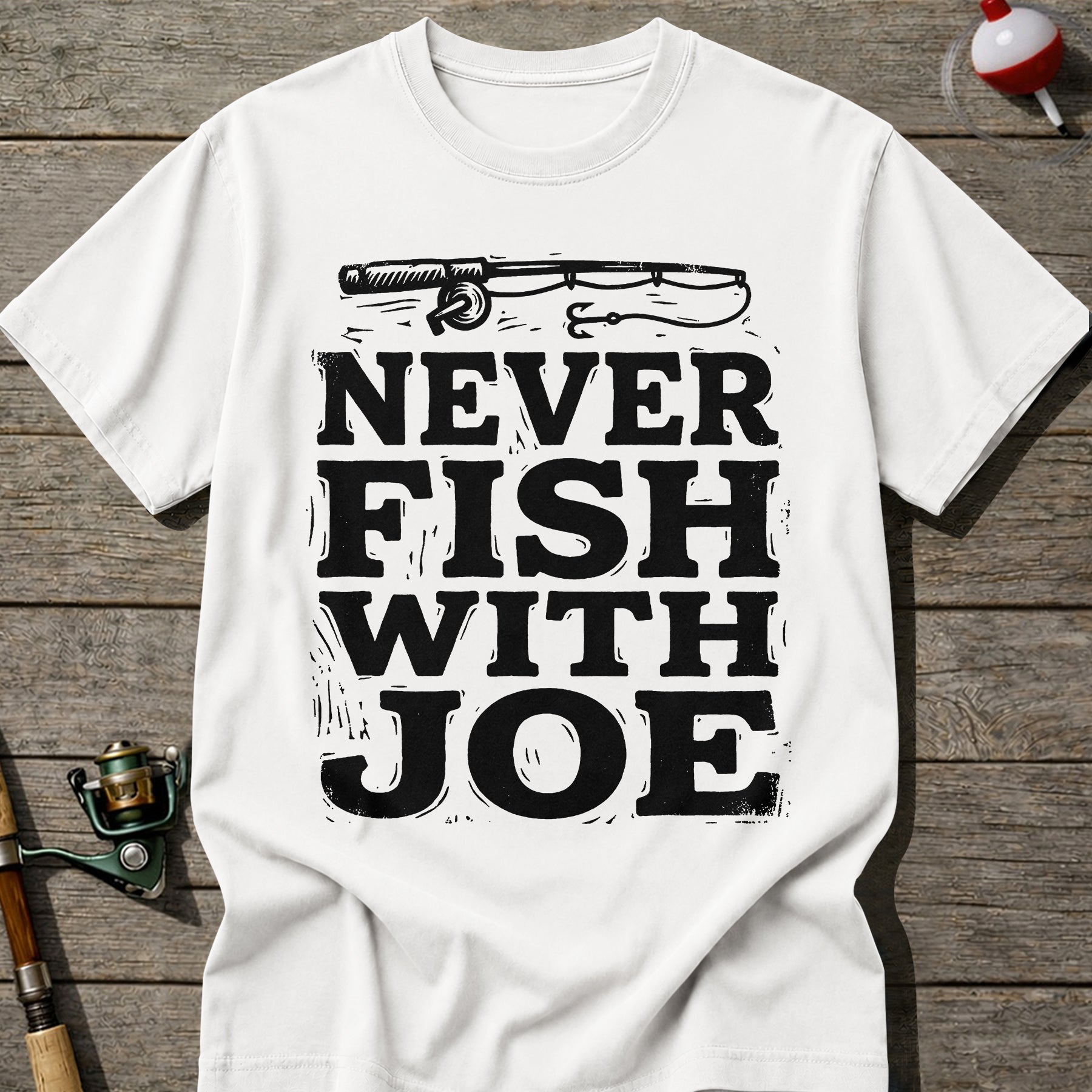 Never Fish With Joe T-Shirt