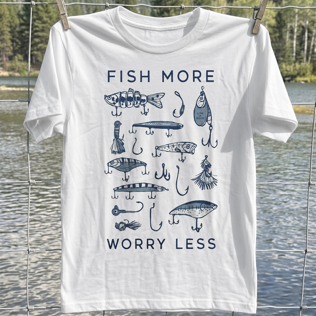 Fish More Worry Less T-Shirt