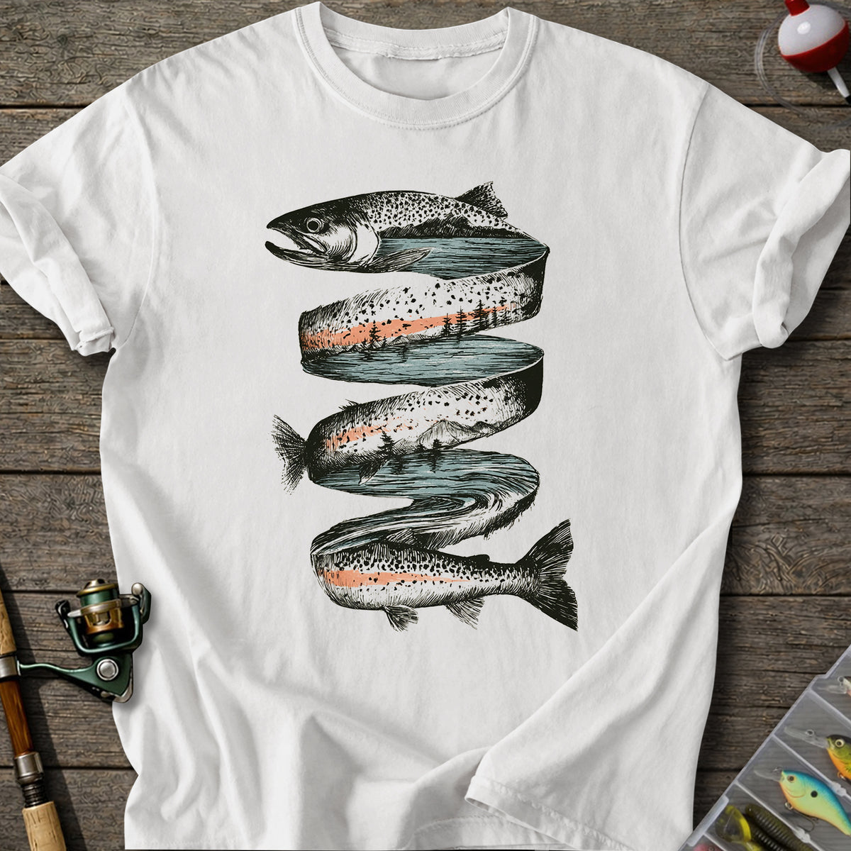 Ribbon Trout T-Shirt