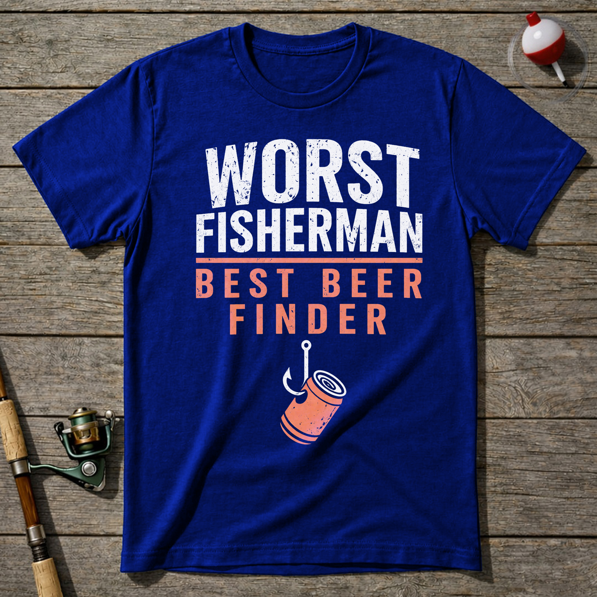 Worst Fisherman Best Beer T-Shirt — Royal Blue