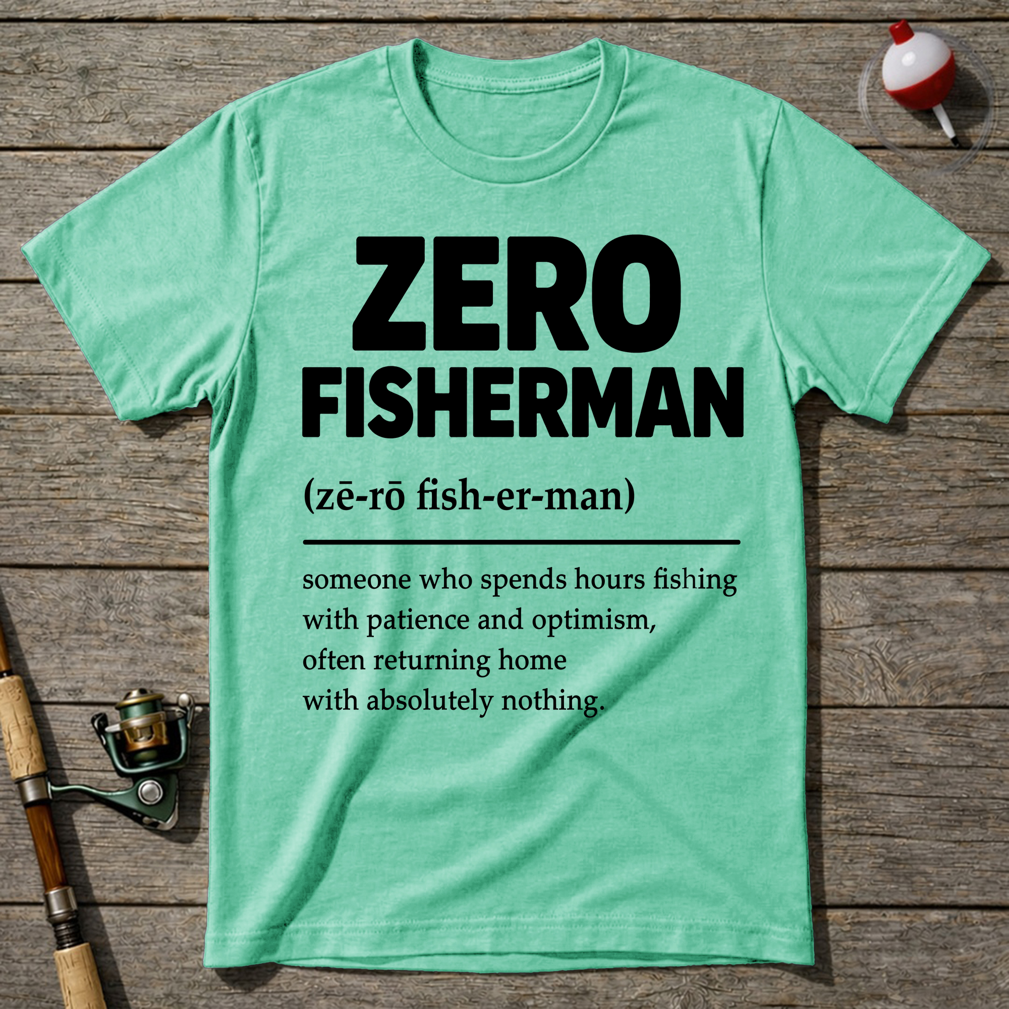 Zero Fisherman T-Shirt — Mint Green