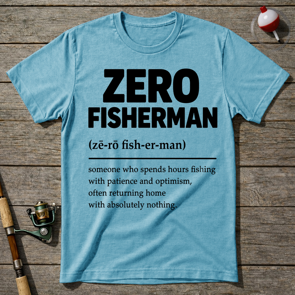 Zero Fisherman T-Shirt — Sky Blue