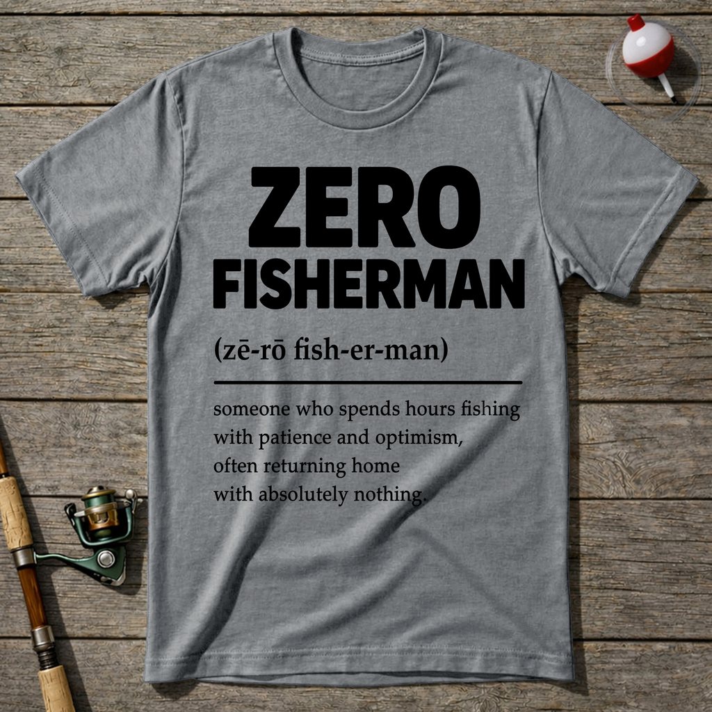 Zero Fisherman T-Shirt — Sport Grey