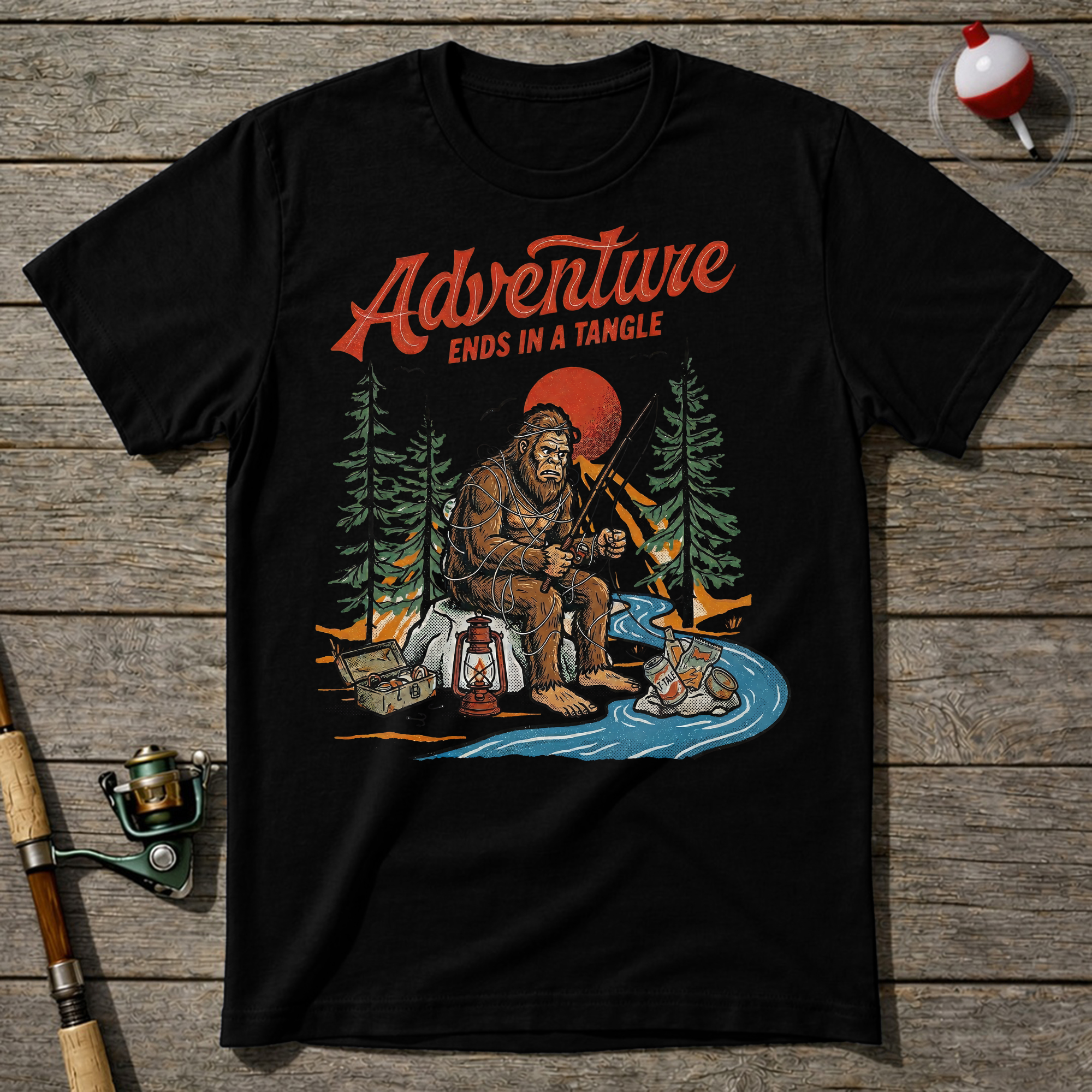 Bigfoot Fisherman T-shirt