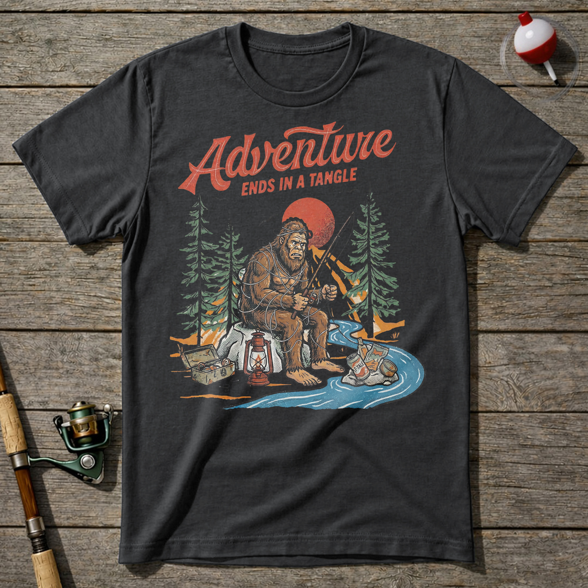 Bigfoot Fisherman T-shirt