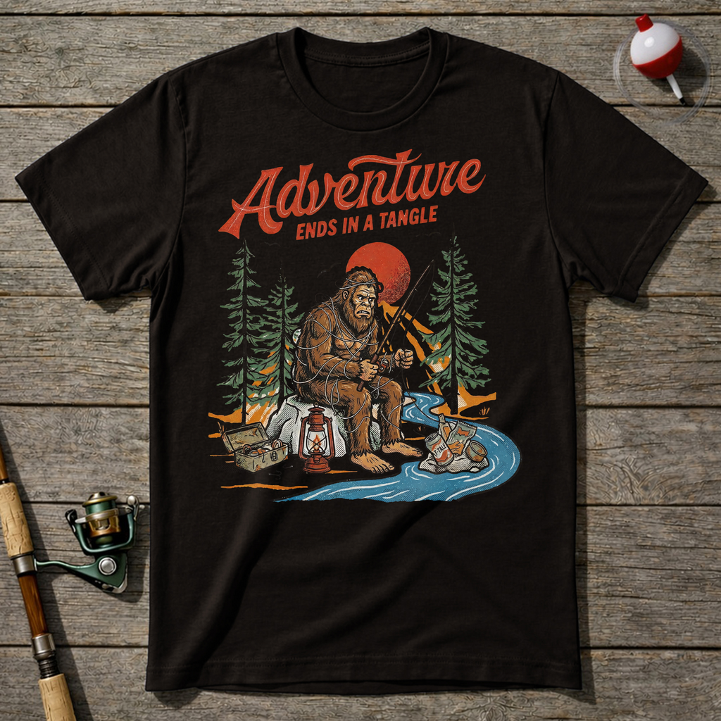 Bigfoot Fisherman T-shirt