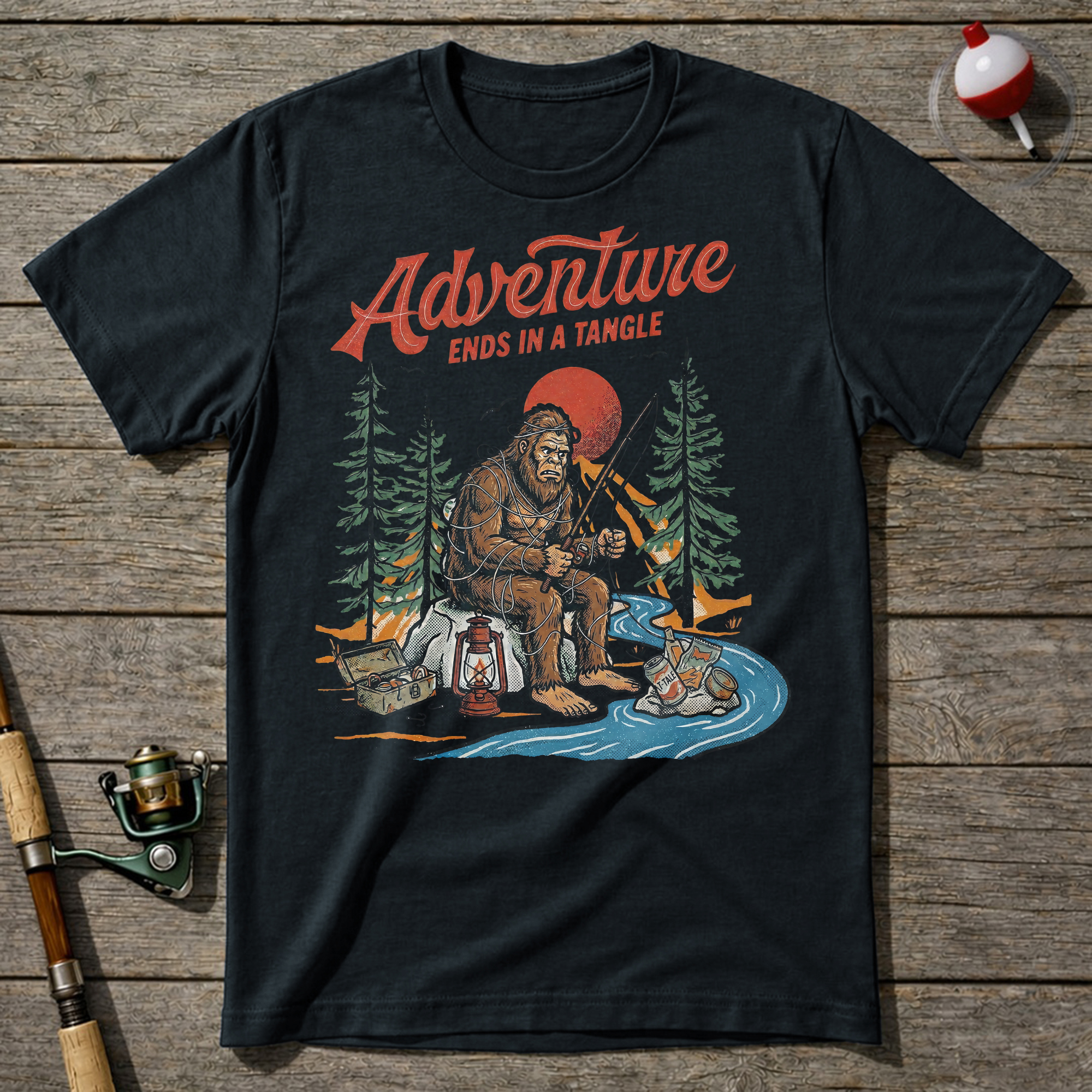 Bigfoot Fisherman T-shirt