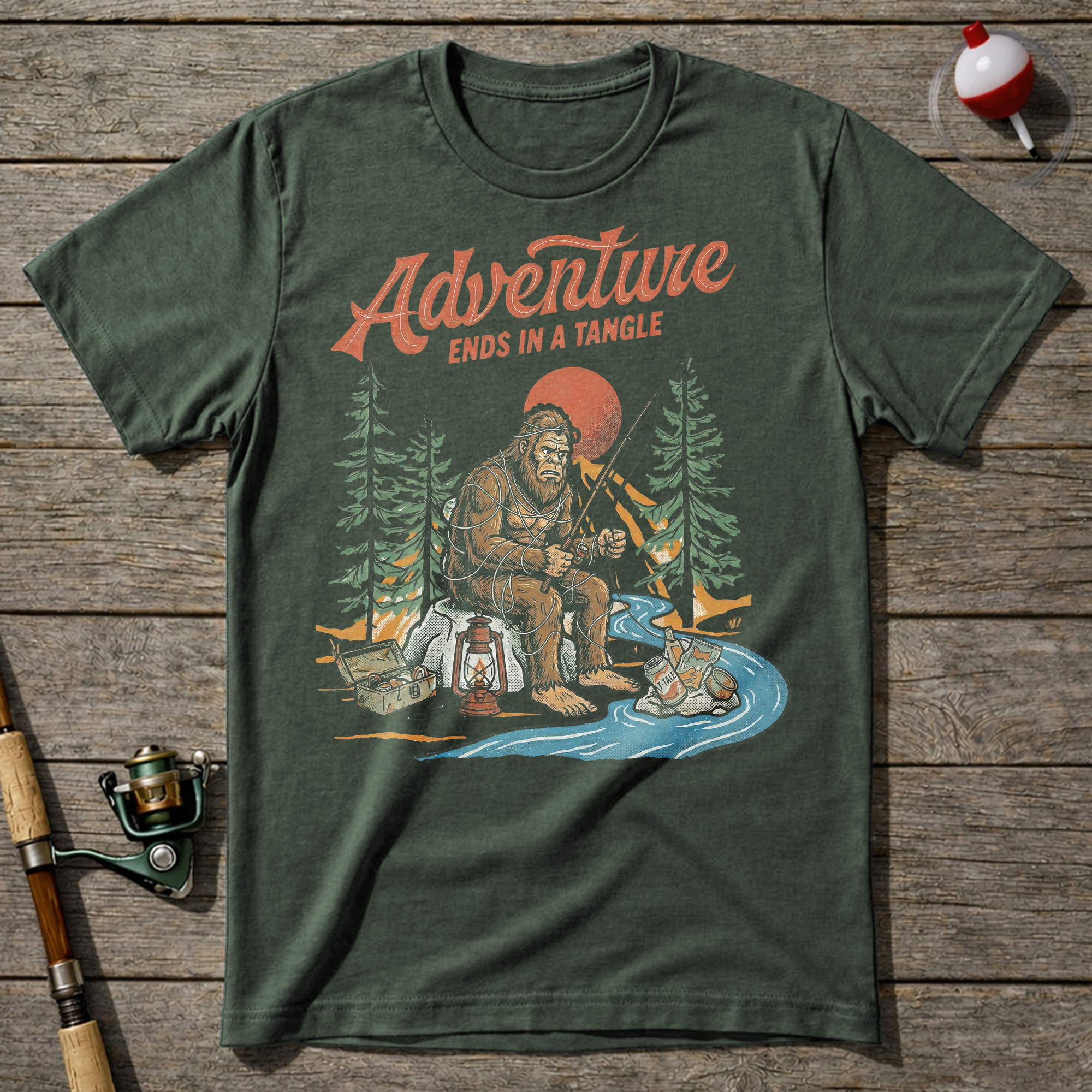 Bigfoot Fisherman T-shirt