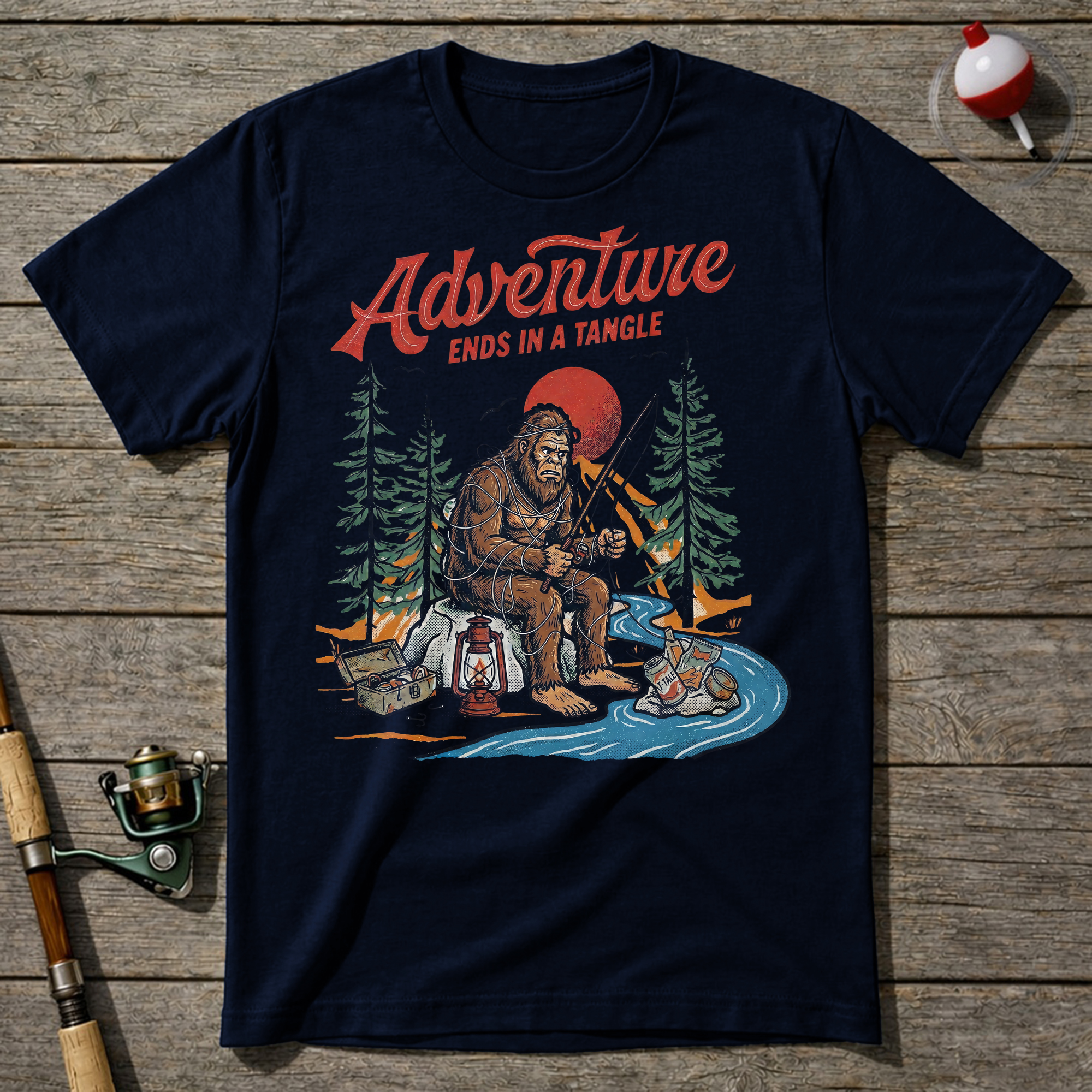 Bigfoot Fisherman T-shirt