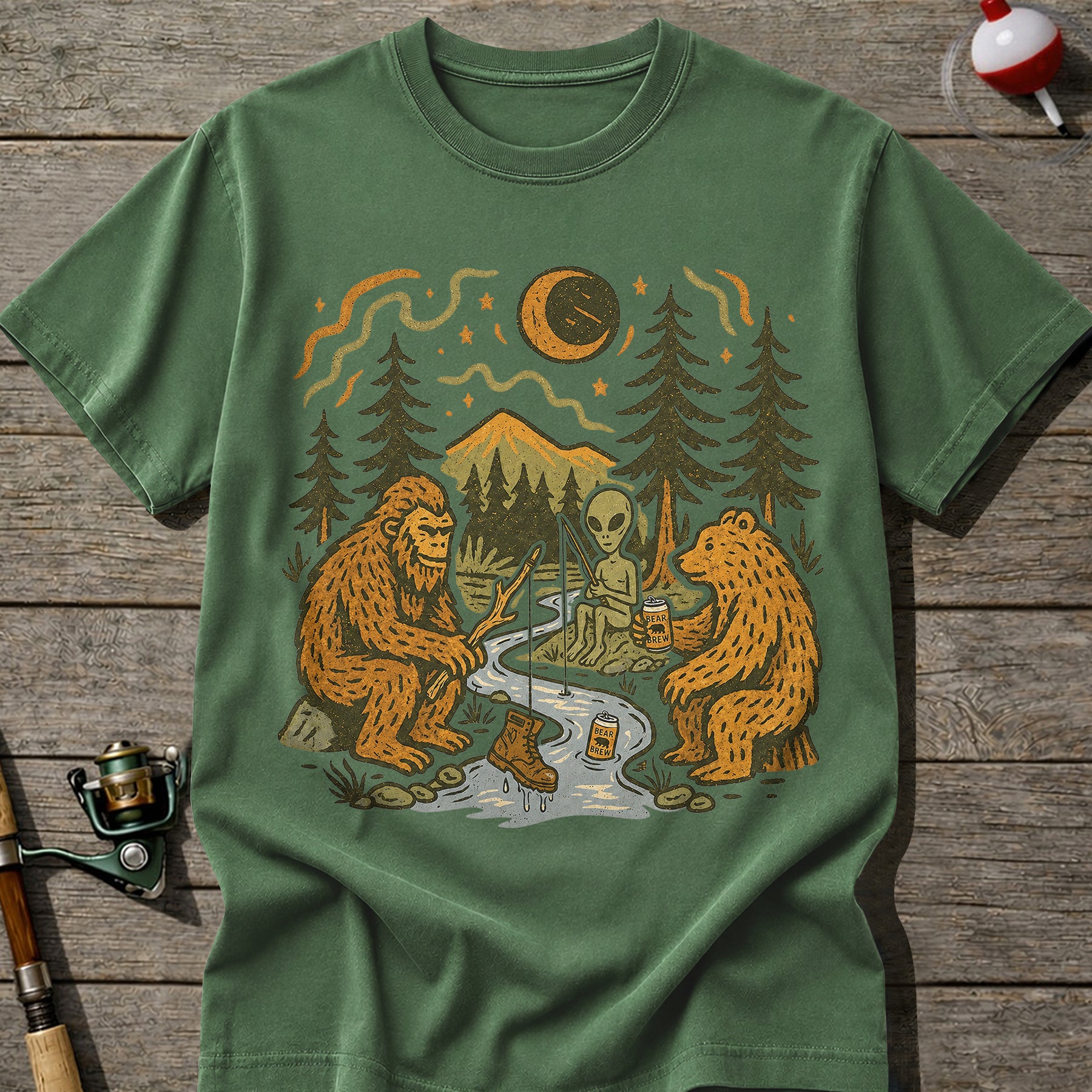 Strange Fishing Crew T-Shirt