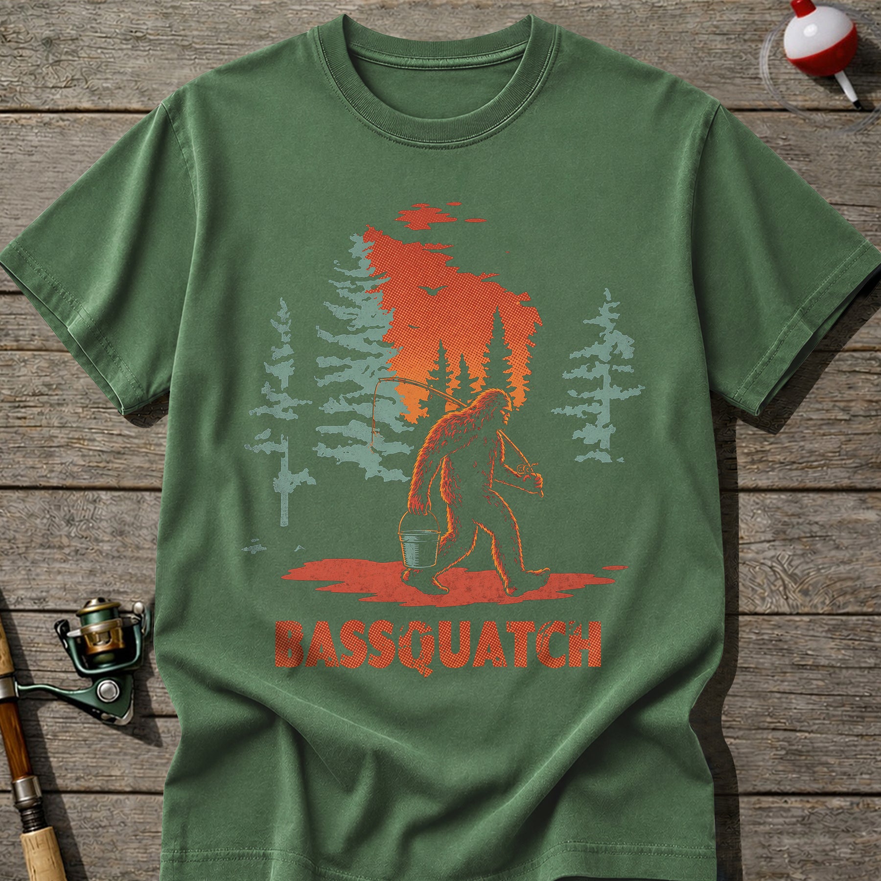 Bassquatch Fishing T-Shirt