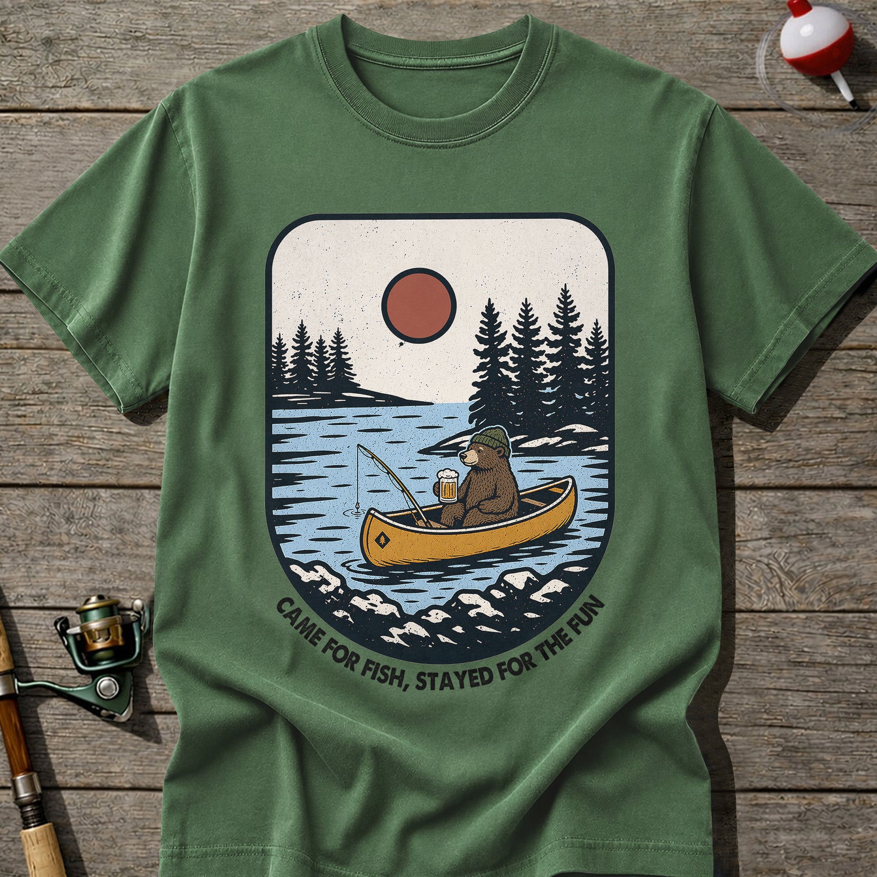 Chill Bear Fishing T-Shirt