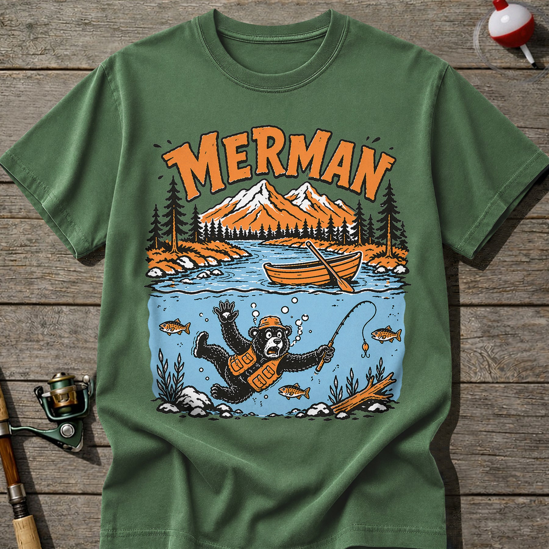 Merman Fishing T-Shirt